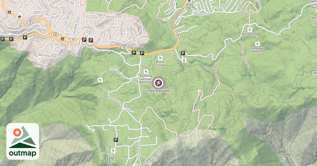 Map of Iceberg Boulder