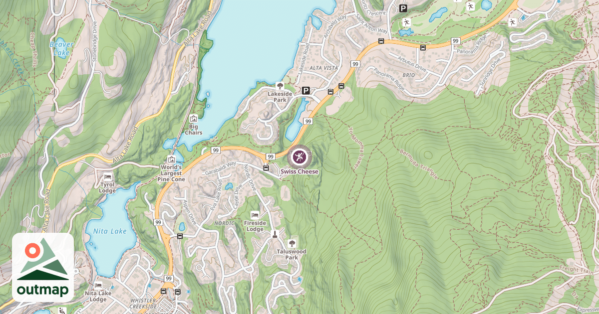 Map of Swiss Cheese