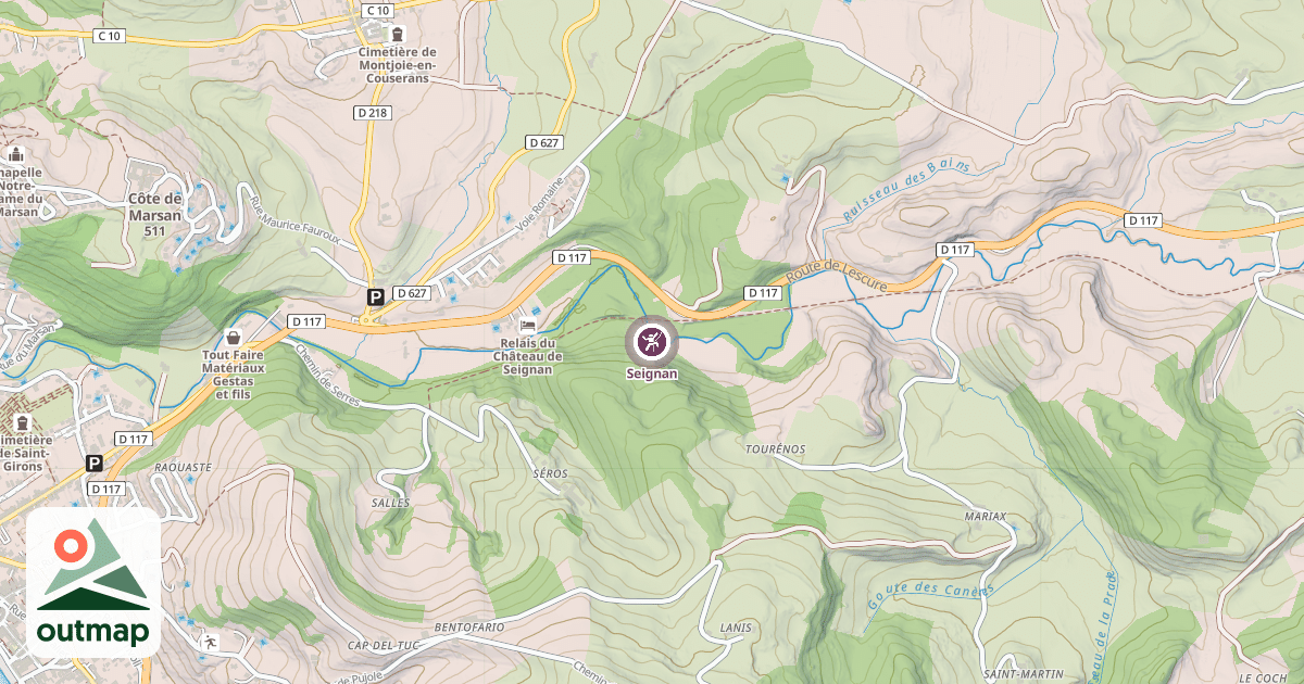 Map of Seignan