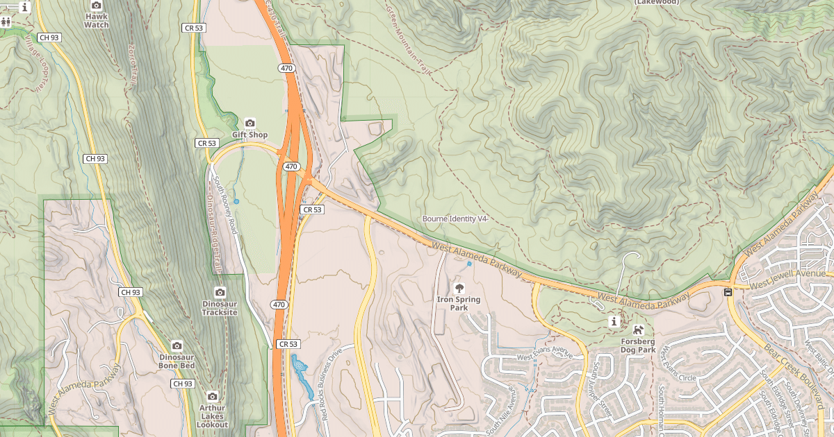 Map preview of Bourne Identity