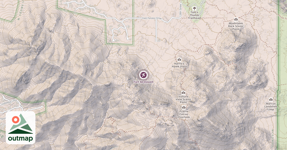 Map of Fort McDowell