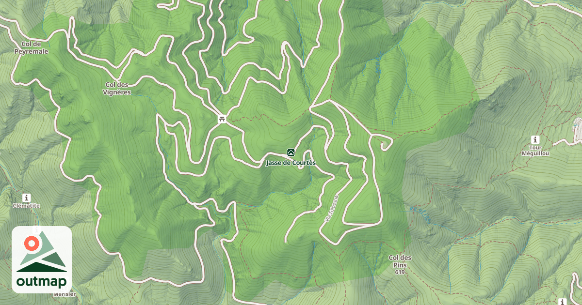 Map of Jasse de Courtès