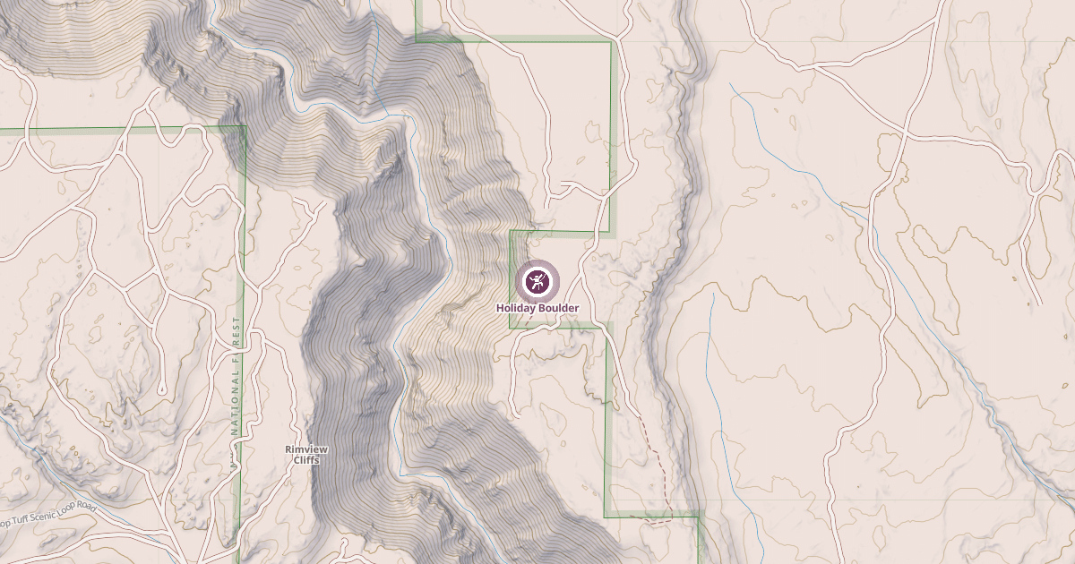 Map preview of Holiday Boulder
