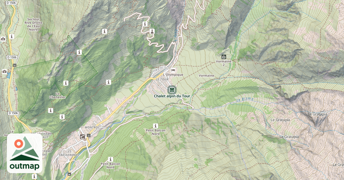 Map of Chalet alpin du Tour