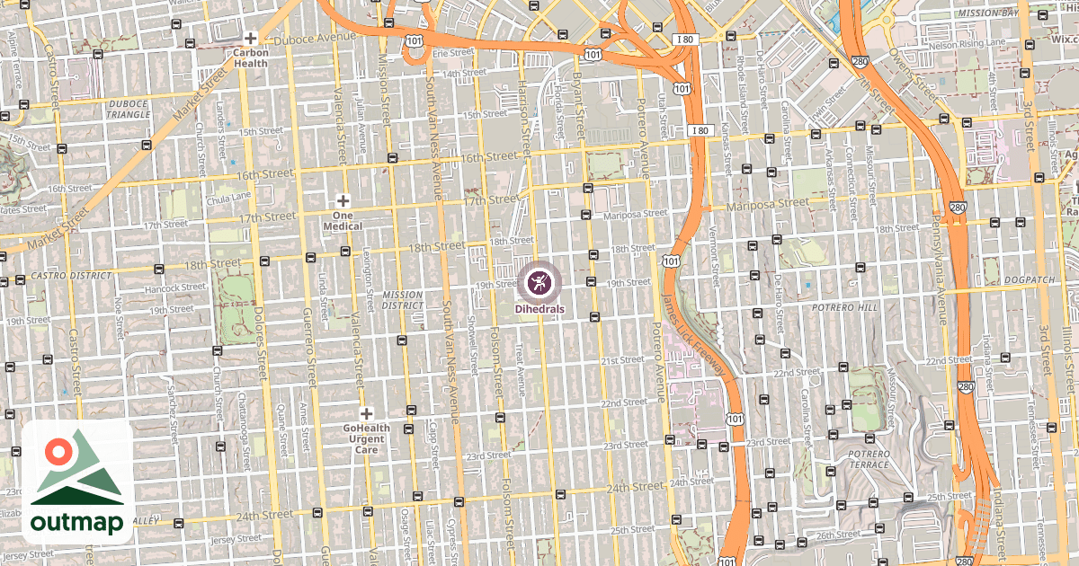 Map of Dihedrals