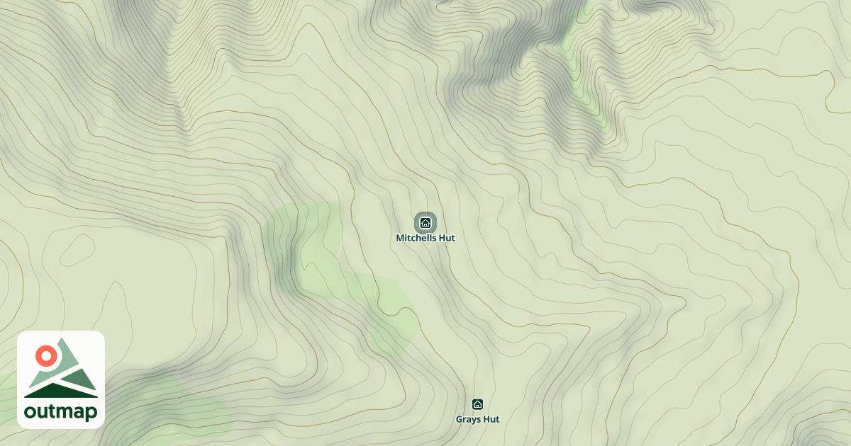 Map of Mitchells Hut
