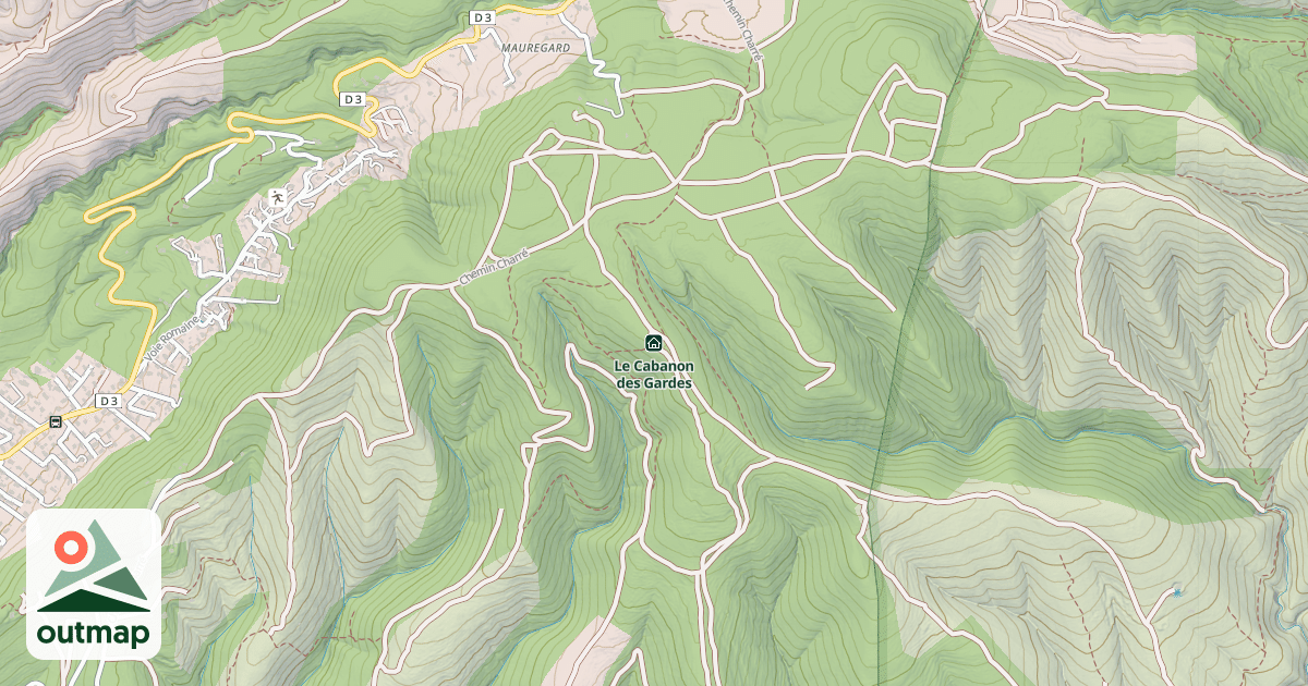 Map of Le Cabanon des Gardes