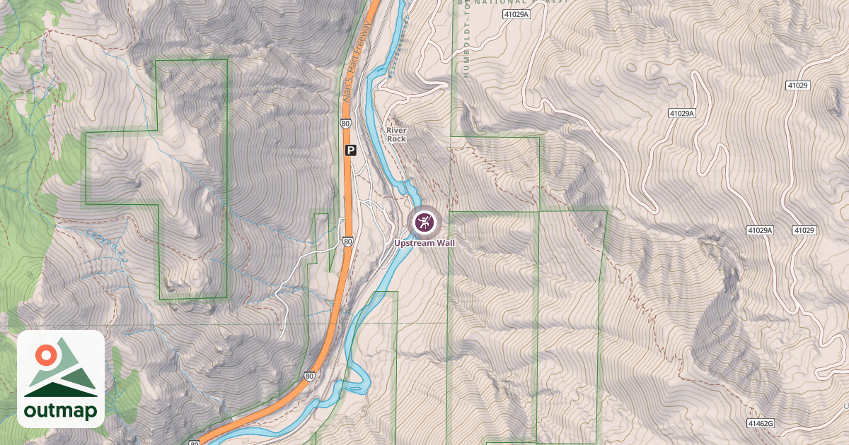 Map of Upstream Wall