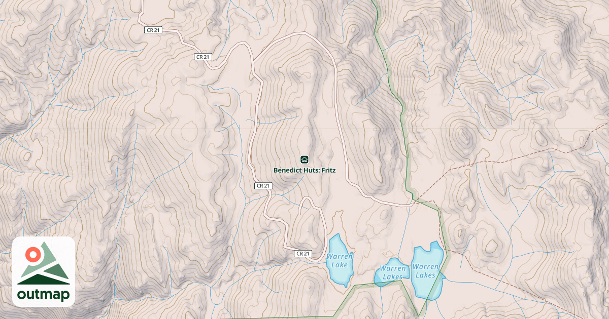 Map of Benedict Huts: Fritz