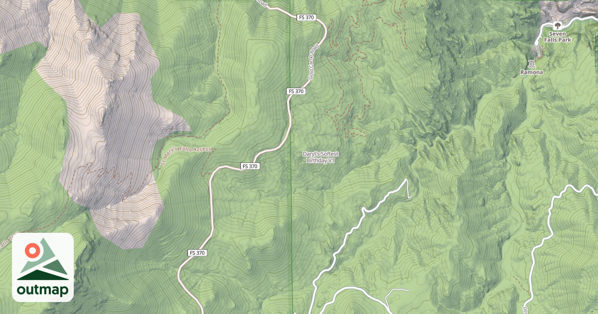 Map of Daryl's Softest Birthday