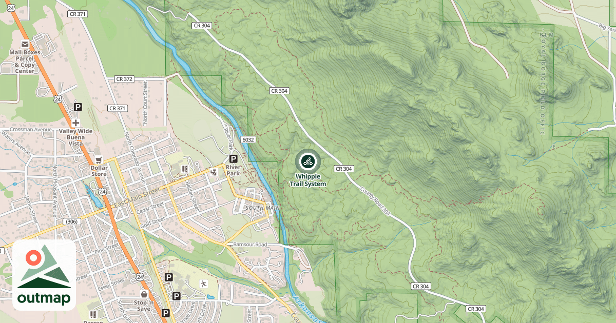 Map of Whipple Trail System