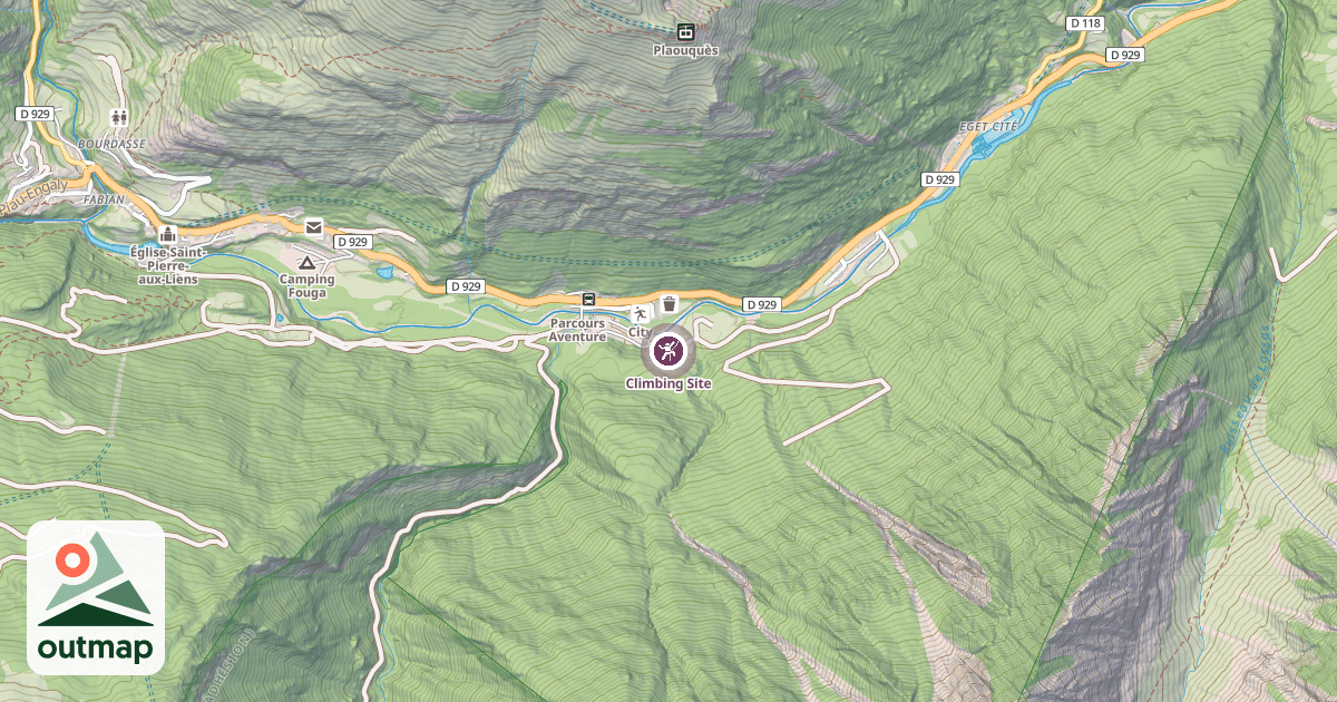Map of Climbing Site