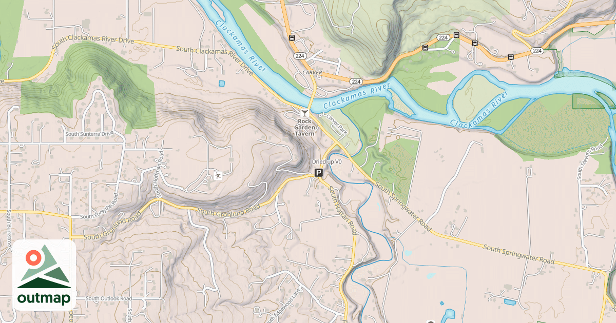 Map of Dried up