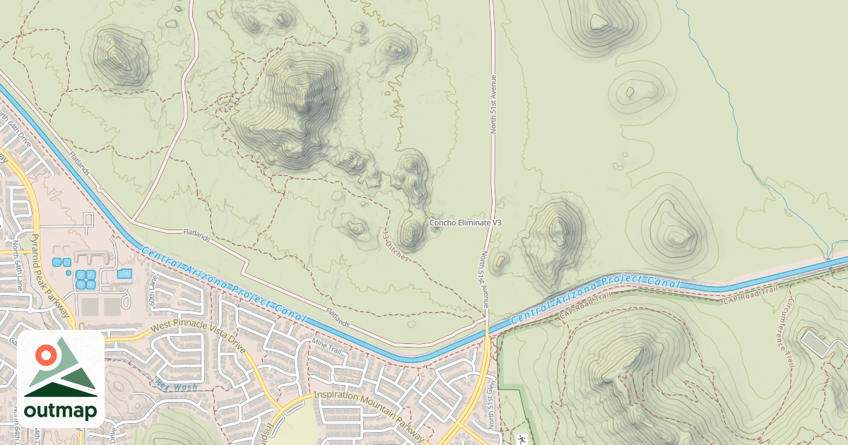 Map of Concho Eliminate