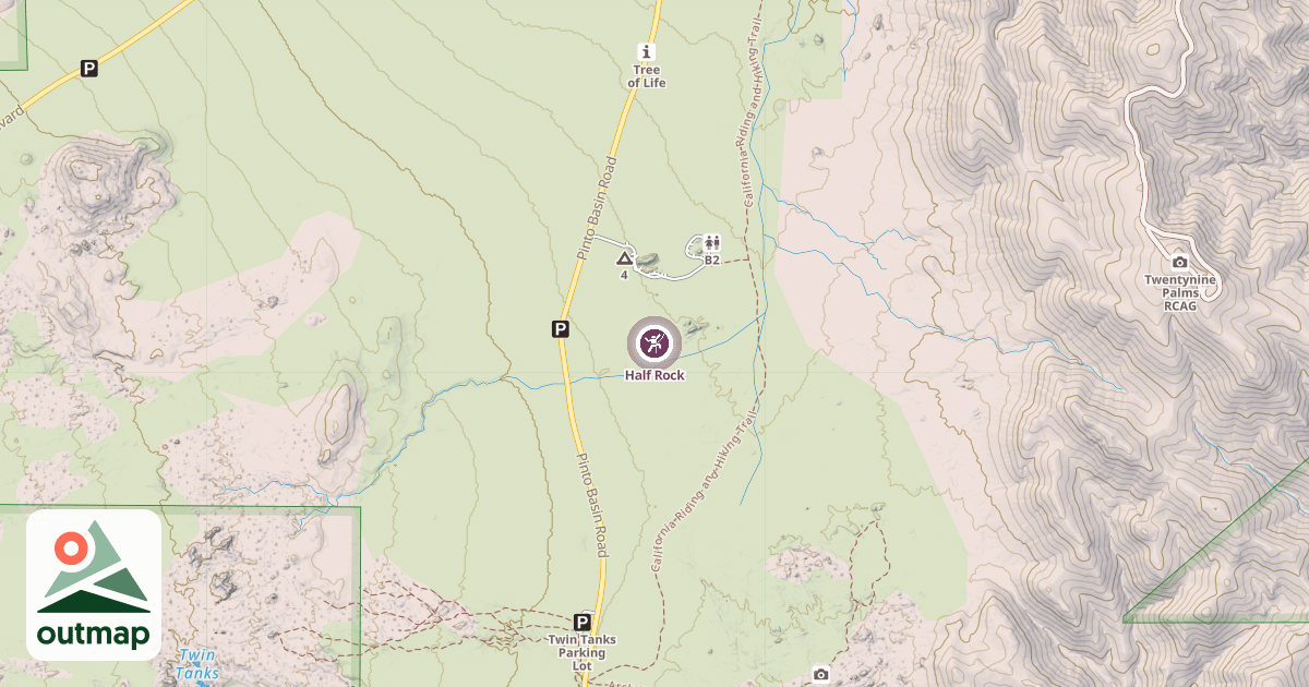 Map of Half Rock