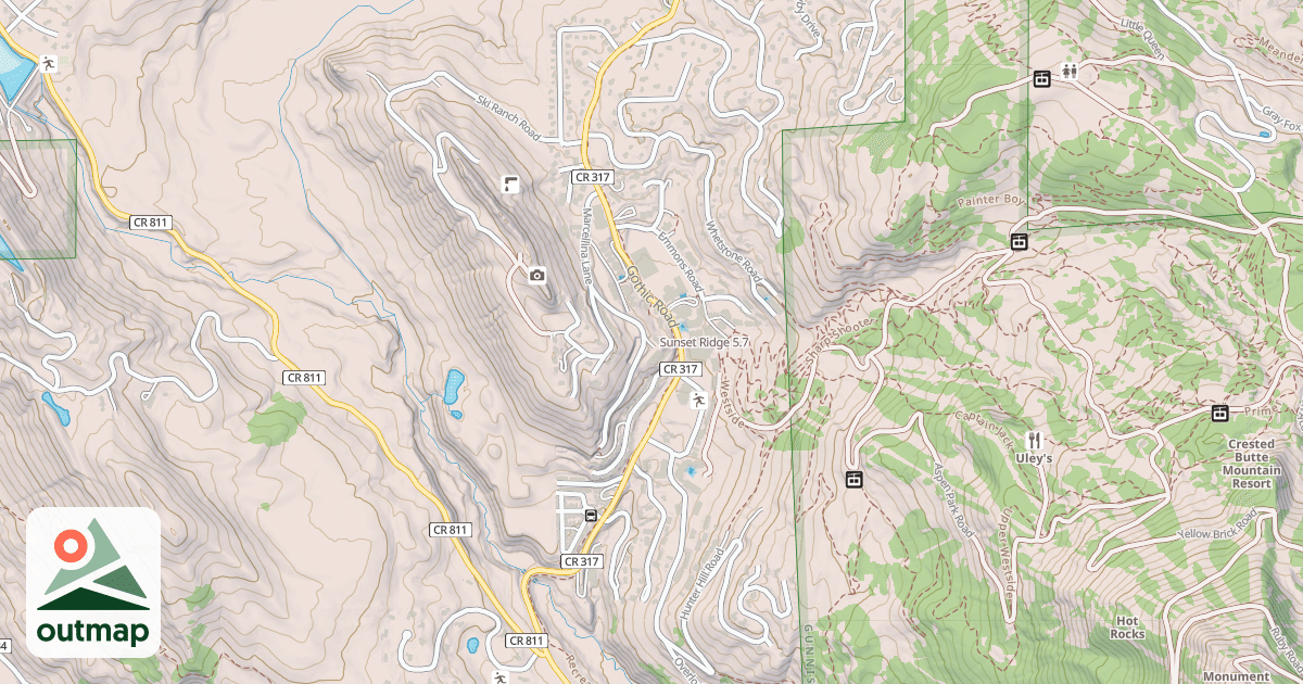 Map of Sunset Ridge