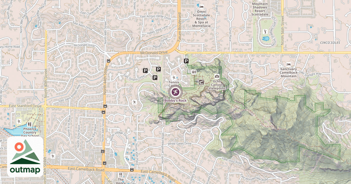 Map of Bobby's Rock