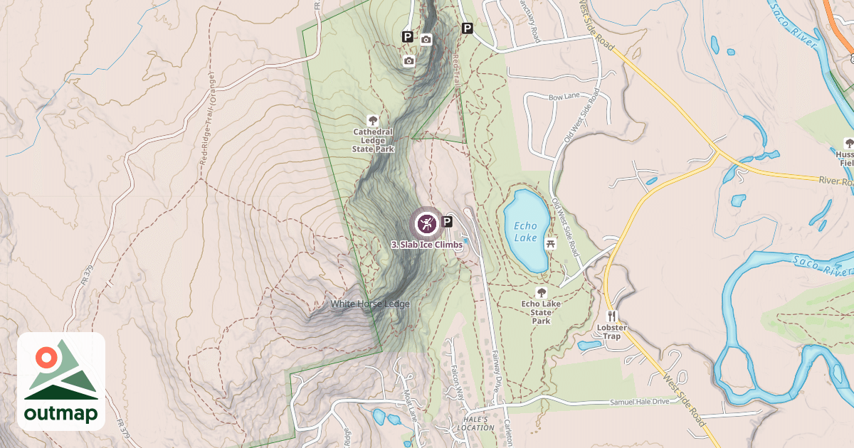 Map of 3. Slab Ice Climbs