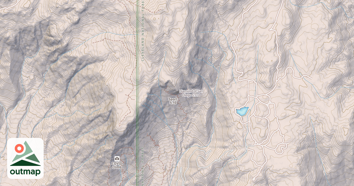Map of Diamond of San Diego
