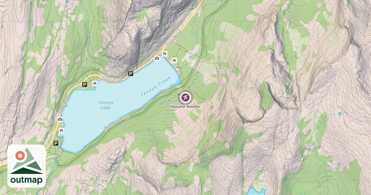 Map of Matador Boulder
