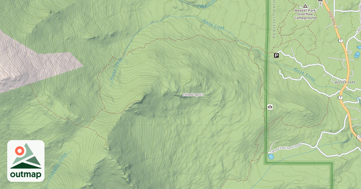 Map of Chisel Top