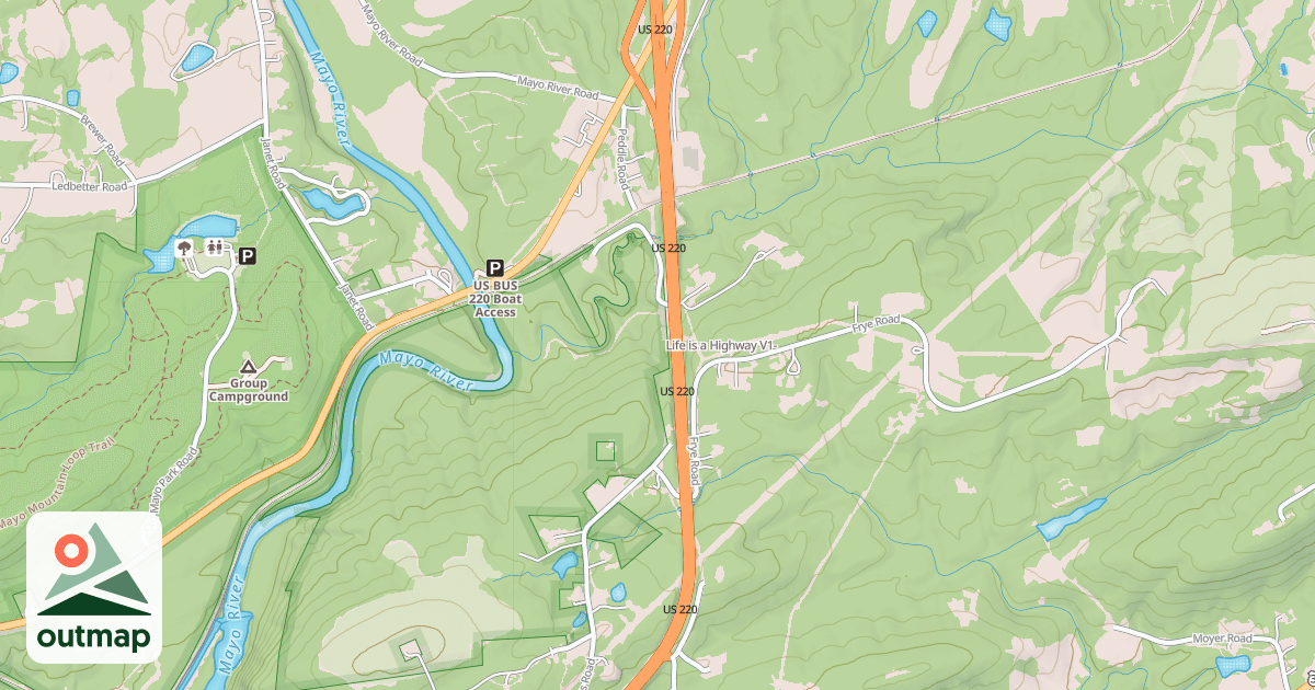 Map of Life is a Highway in Rockingham