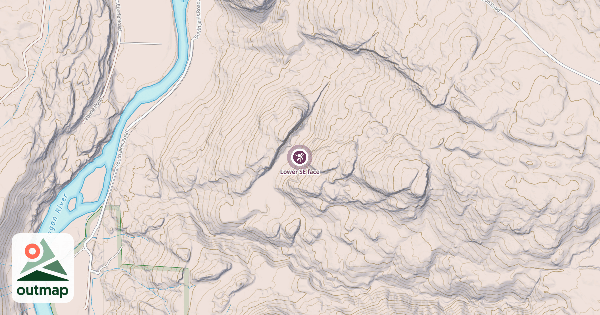 Map of Lower SE face