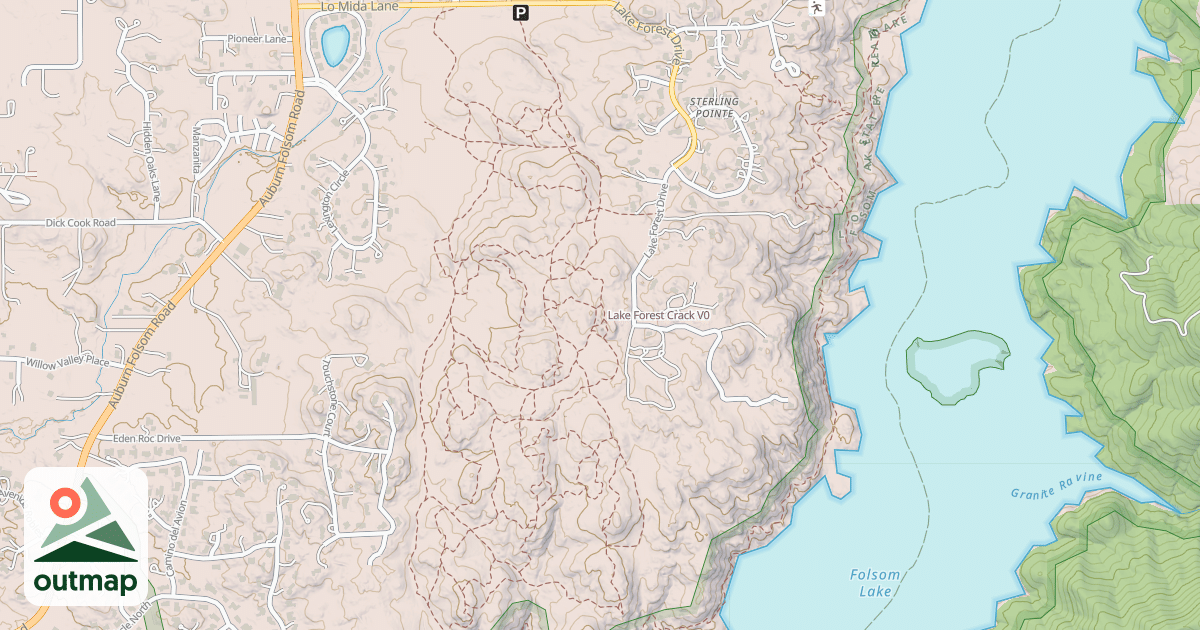 Map of Lake Forest Crack