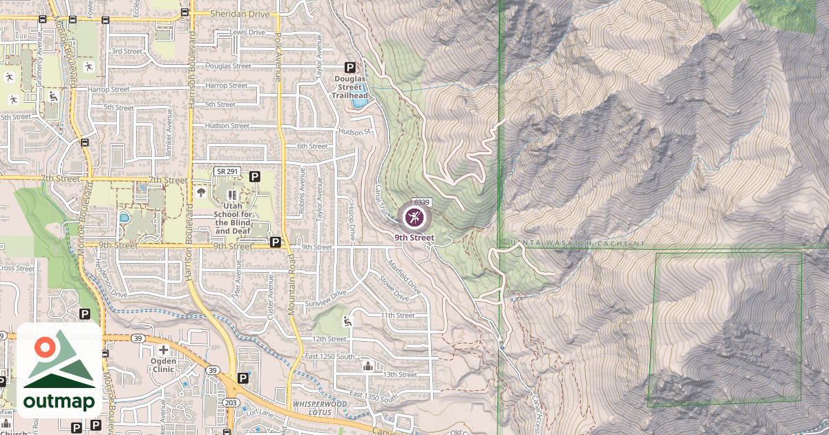 Map of 9th Street
