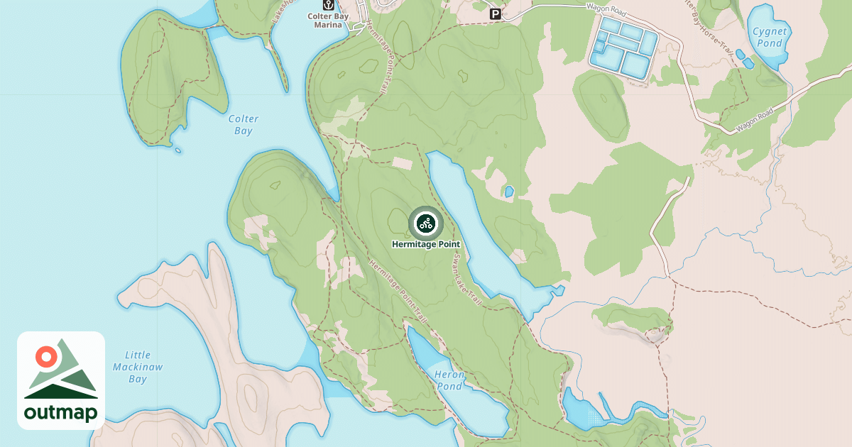 Map of Hermitage Point