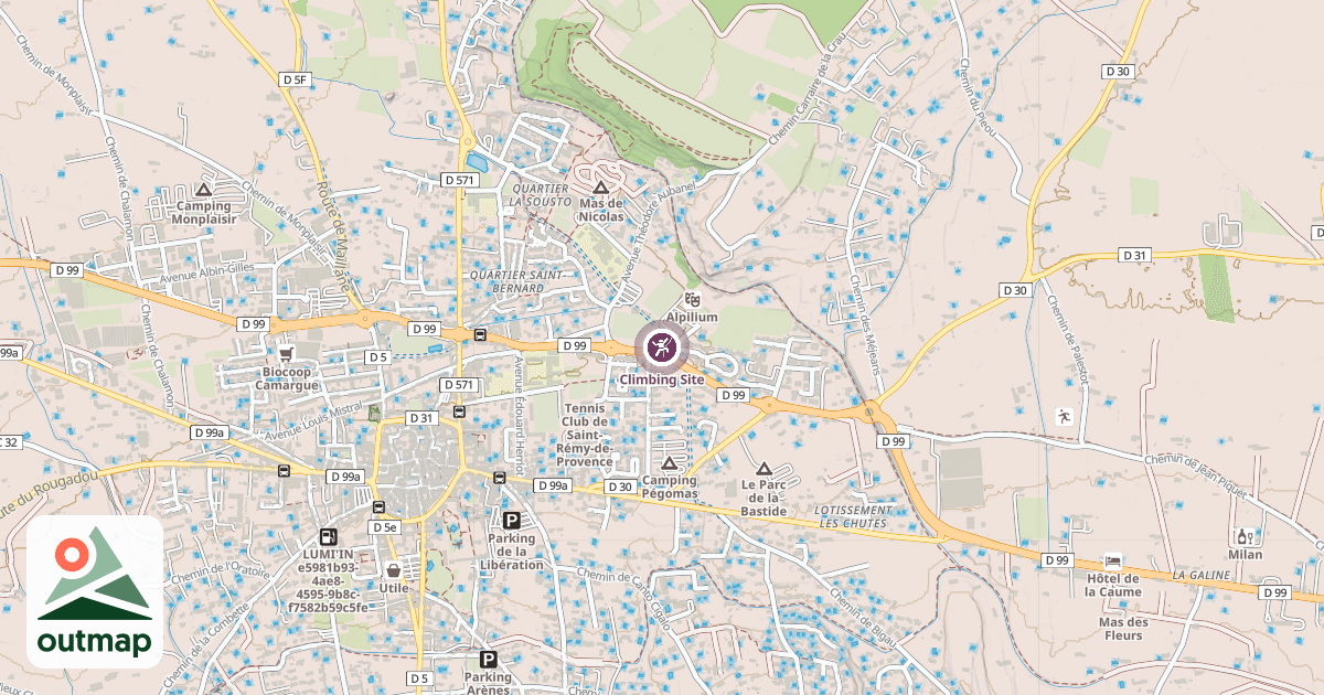 Map of Climbing Site