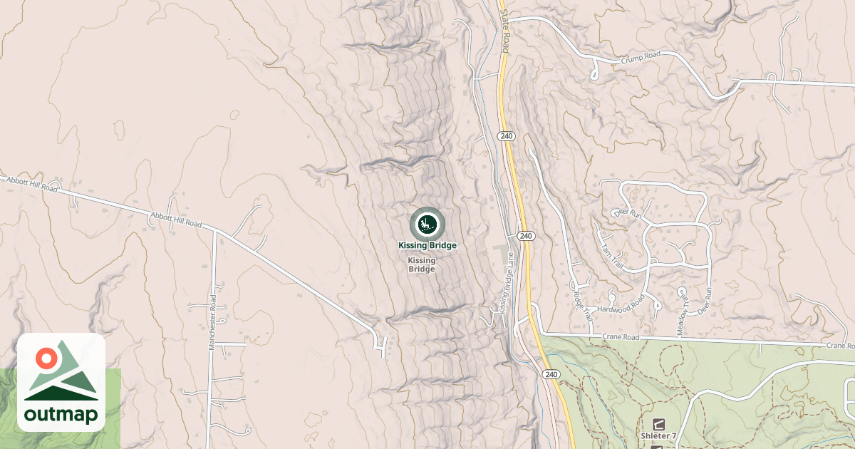 Map of Kissing Bridge