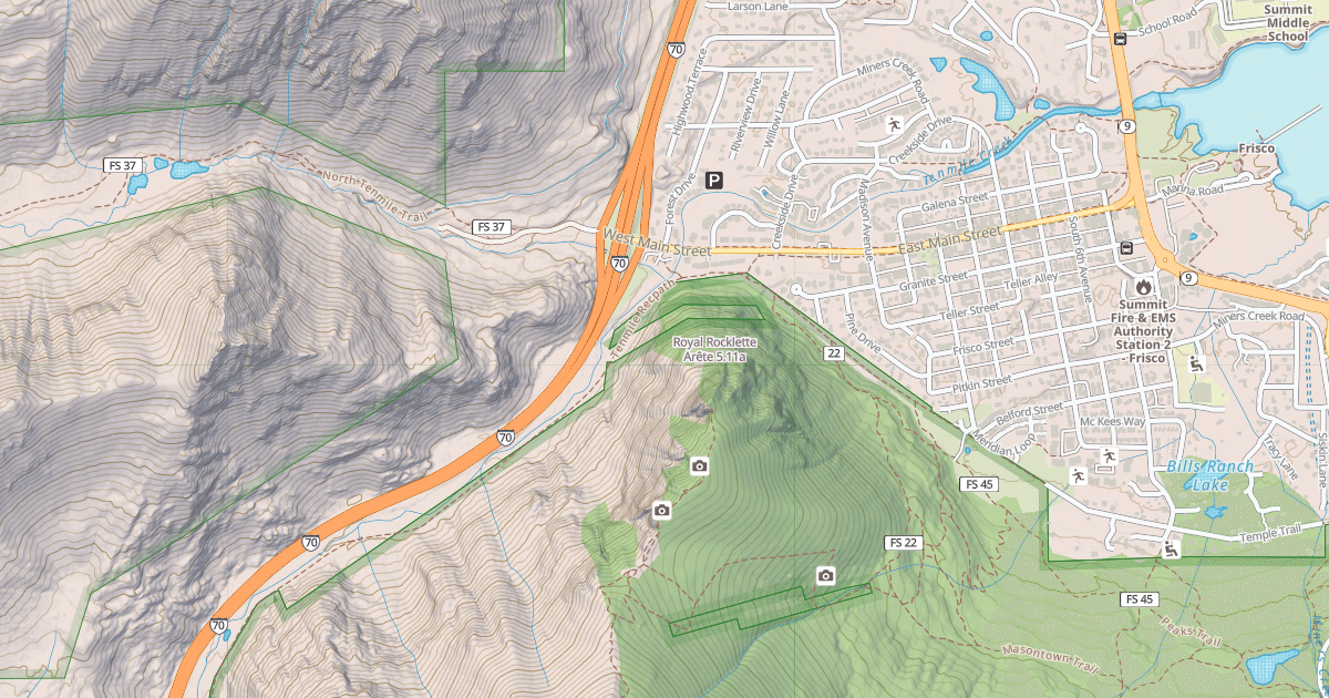 Map preview of Royal Rocklette Arête