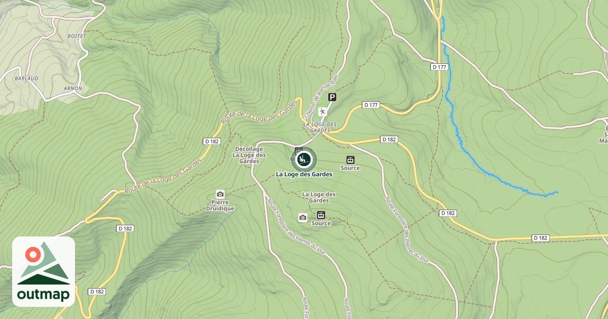 Map of La Loge des Gardes
