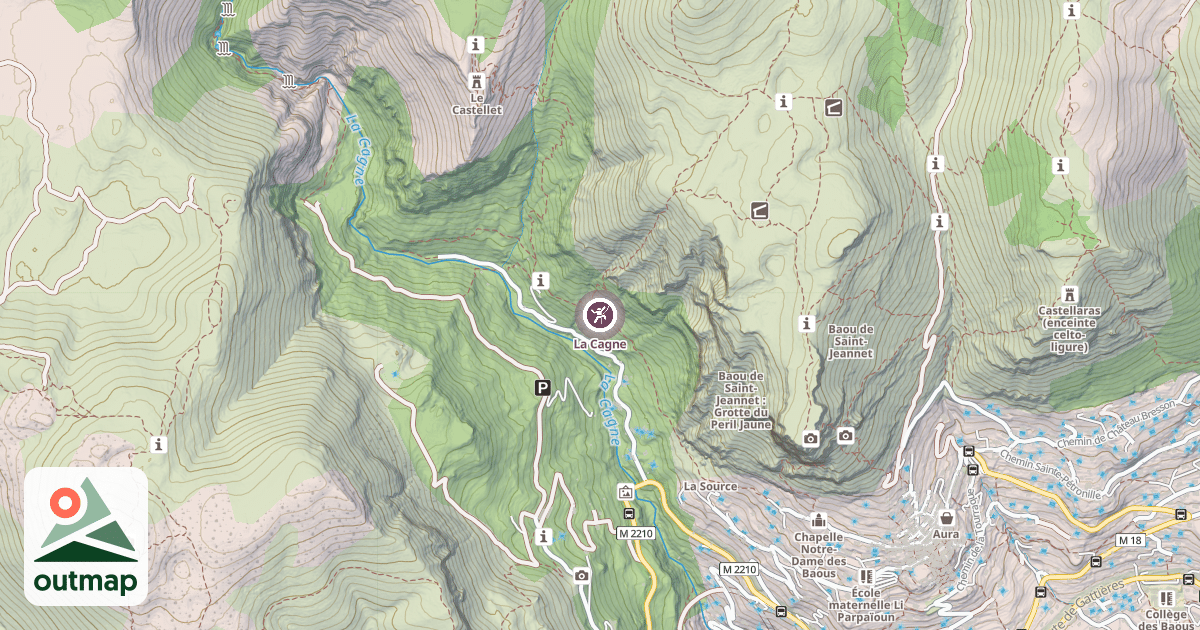 Map of La Cagne