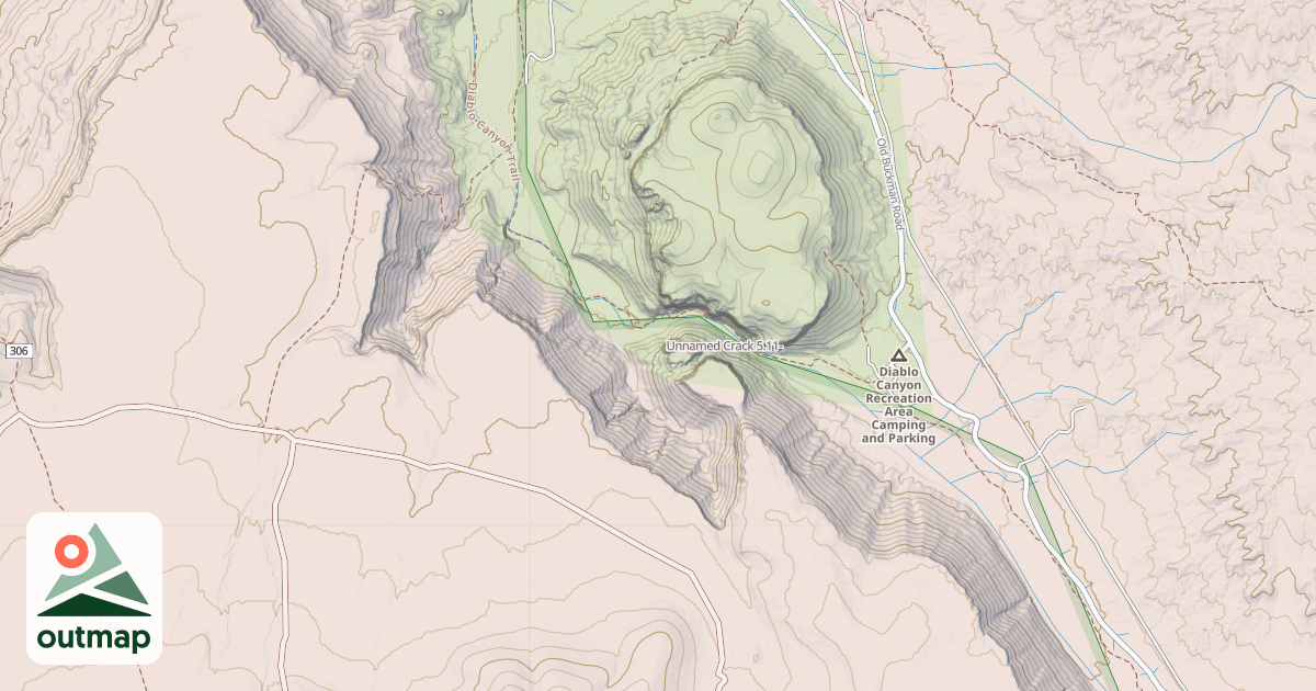 Map of Unnamed Crack