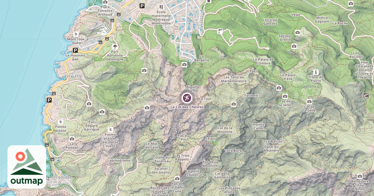 Map of Le Col des Chèvres