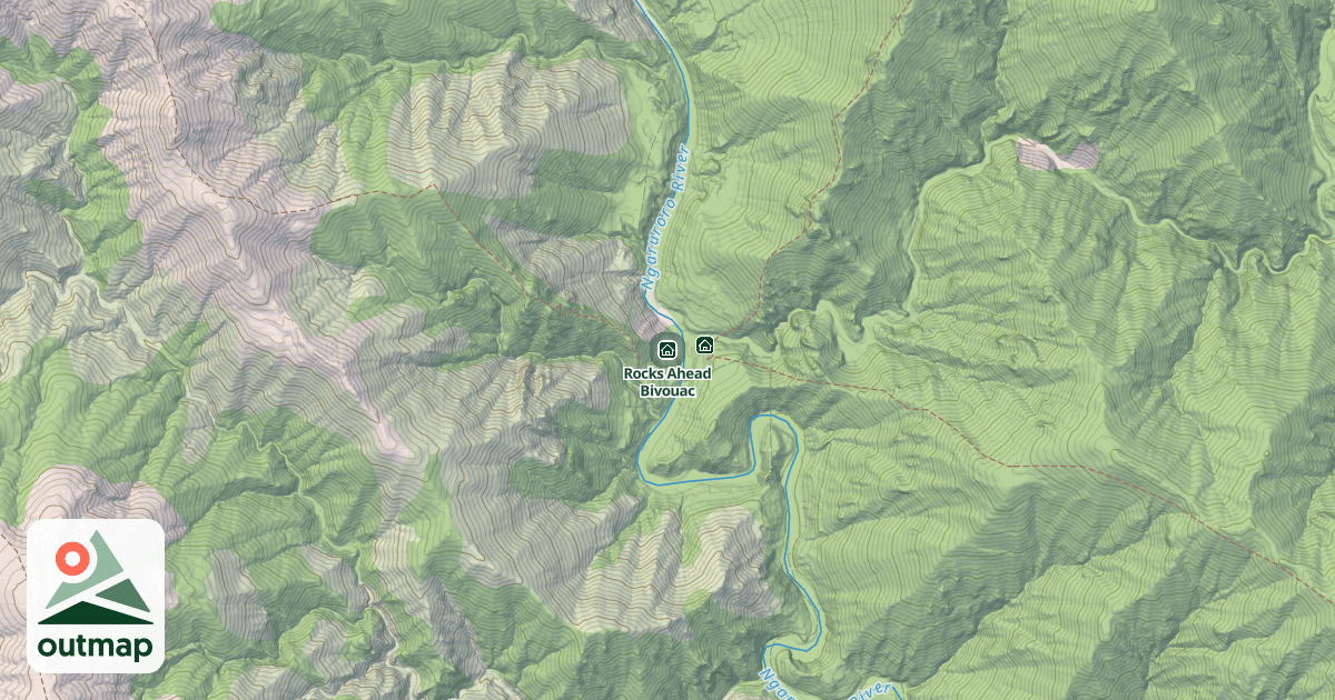 Map of Rocks Ahead Bivouac