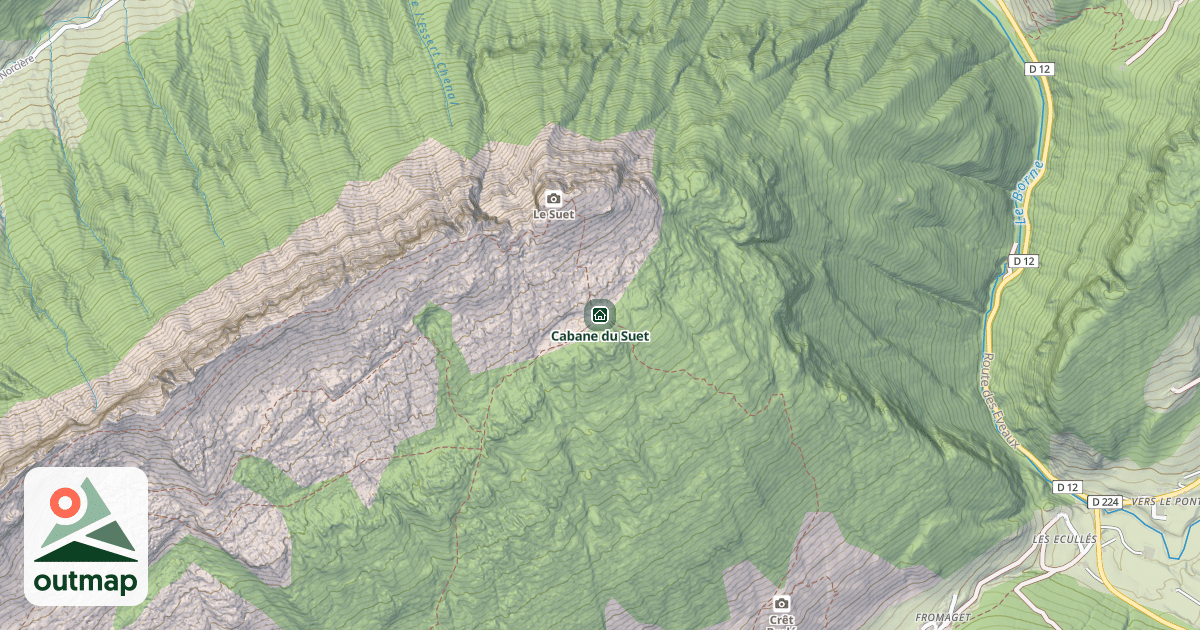 Map of Cabane du Suet