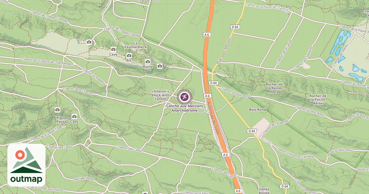 Map of Canche aux Merciers Anarchodrome