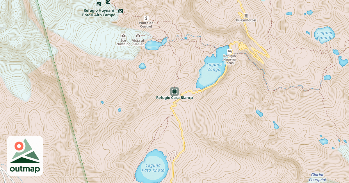 Map of Refugio Casa Blanca