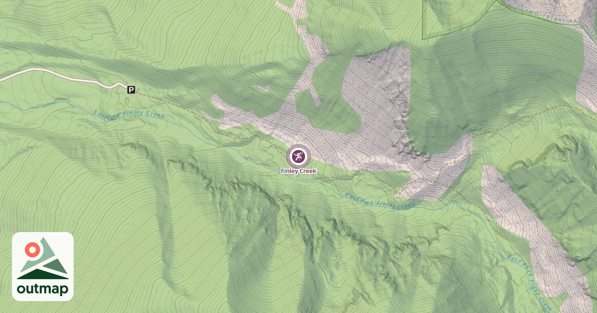 Map of Finley Creek