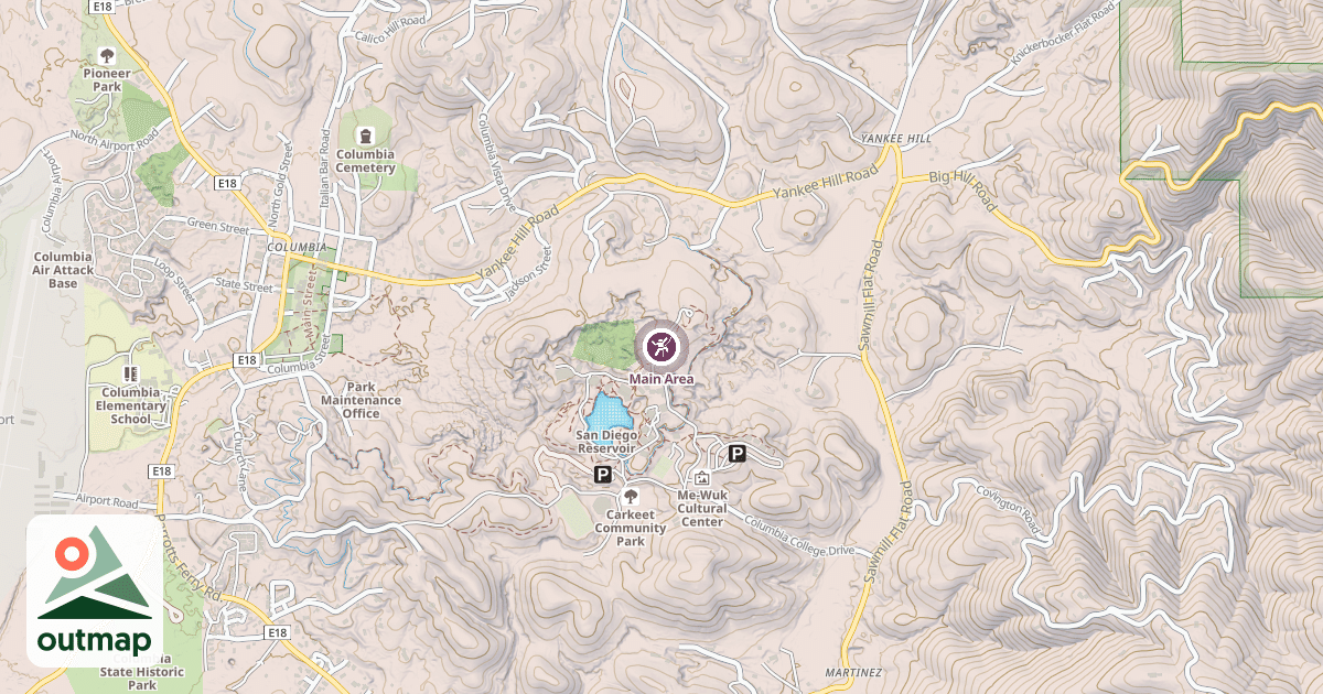 Map of Main Area