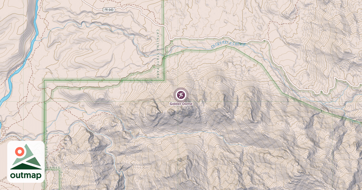 Map of Golder Dome