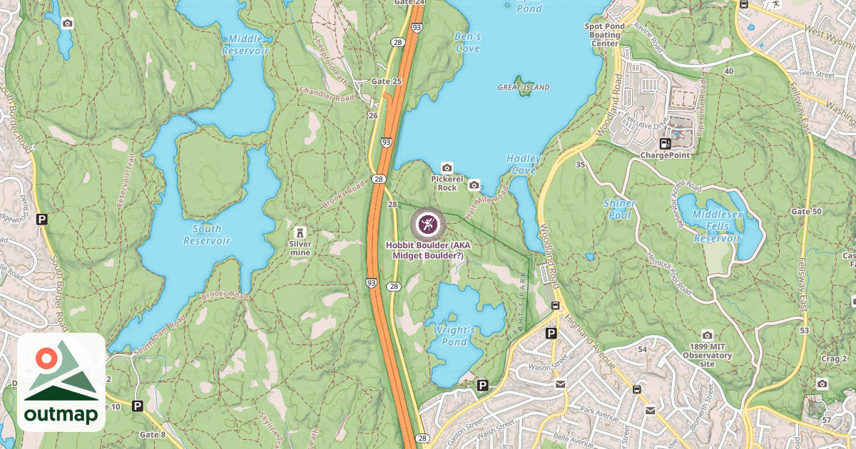 Map of Hobbit Boulder (AKA Midget Boulder?)