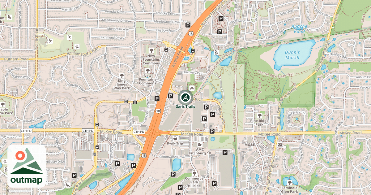 Map of Saris Trails