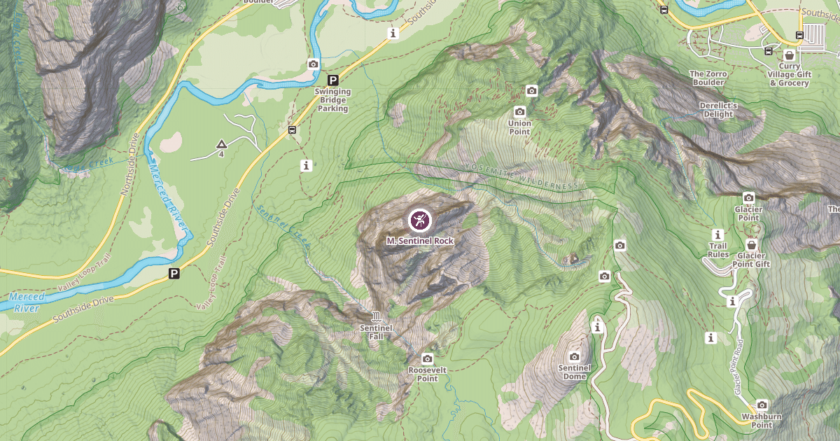 Map preview of M. Sentinel Rock