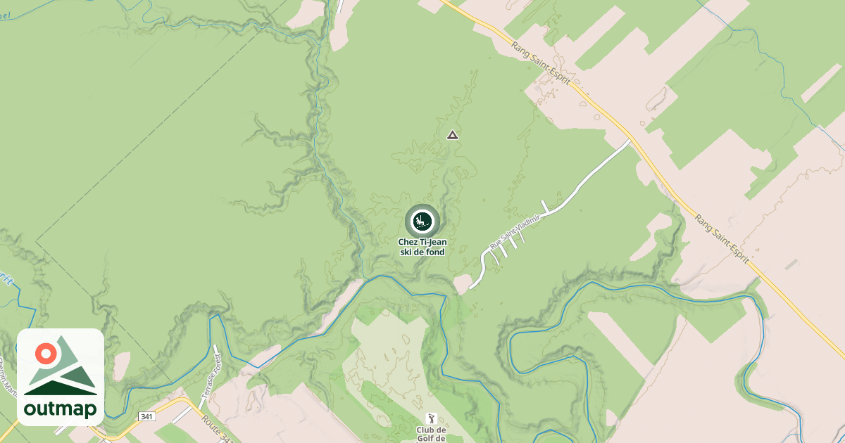 Map of Chez Ti-Jean ski de fond