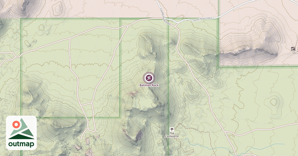 Map of Batman Rock