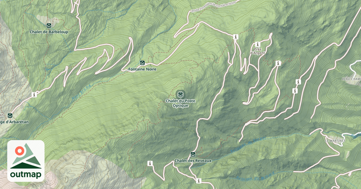 Map of Chalet du Poste Optique